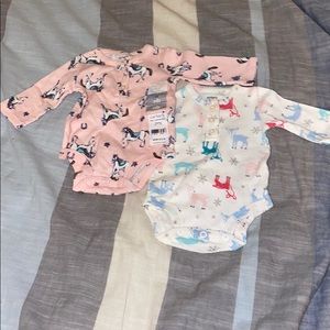 2 NewBorn Girls Onesie’s